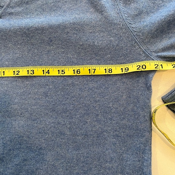 Raffi Cashmere Luxury V-Neck Sweater Merino Wool Cashmere Blend Medium - Picture 6 of 7